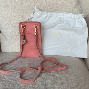 Hammitt tile blush pink cell phone and credit card crossbody